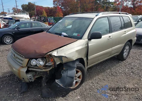 2002 Toyota Highlander V6 from USA, damaged, VIN JTEHF21A220043502